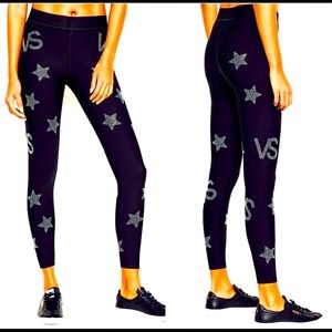 NWT🔥Victoria's Secret Bling Rhinestone Sport Limited Edition 7/8 Tight Size M